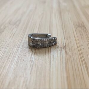 One diamond and white gold earring- please read description